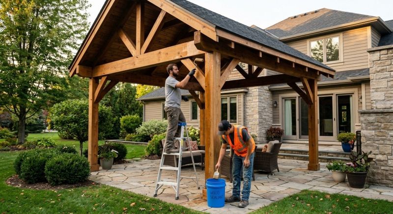 Pergola Sealing in Redmond, WA