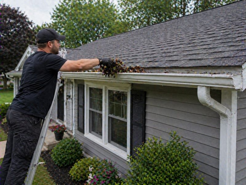 Gutter Leaf Clearing in Long Island, NY