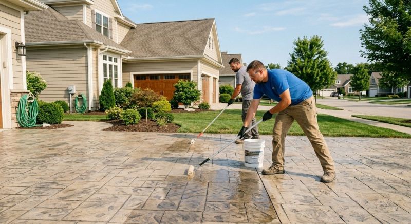 Stamped Concrete Sealing in Alpharetta, GA